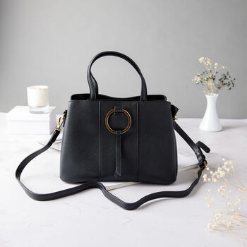 Personalised Black Vintage Style Bag, 4 of 9