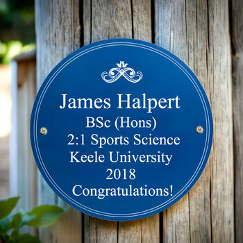 Personalised Classic Style Heritage Plaque Gift Sign, 4 of 5