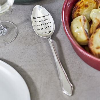 Personalised Vintage Silver Plated Table Spoon, 6 of 8