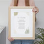 Contemporary Floral Personalised Favourite Poem Print, thumbnail 1 of 6