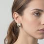 Nami Mixed Metals Oversized Stud Earrings, thumbnail 4 of 5