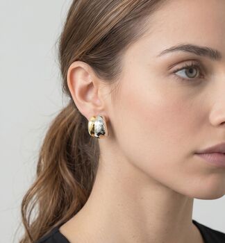 Nami Mixed Metals Oversized Stud Earrings, 4 of 5