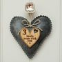 3rd Wedding Anniversary Leather Heart With Oak Message, thumbnail 7 of 10