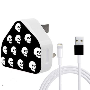 Skull Charger And Cable Sticker, 9 of 10