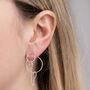 Sterling Silver Two Way Circle Studs, thumbnail 2 of 4
