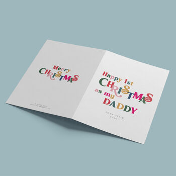 Personalised First Christmas As Daddy Card, 3 of 4