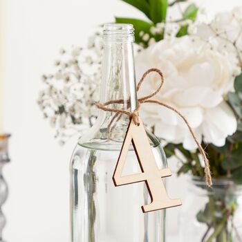 Wooden Number Hanging Tags, 6 of 7