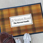 Personalised Gingham House Warming Gift Check Doormat, thumbnail 3 of 3