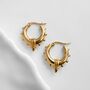 Waterproof Tribal Statement Hoop Earrings, thumbnail 1 of 4