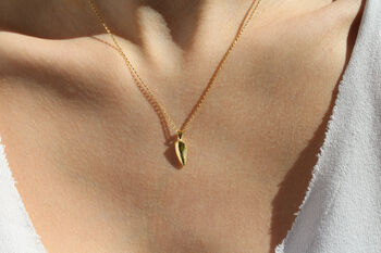 9ct Gold Raptor Tooth Necklace, 3 of 5