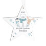 Personalised Polar Bear Christmas Star Ornament, thumbnail 3 of 3