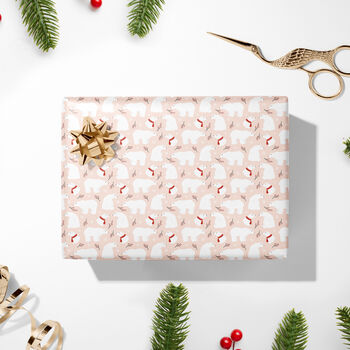Polar Bear Luxury Christmas Wrapping Paper, 3 of 10
