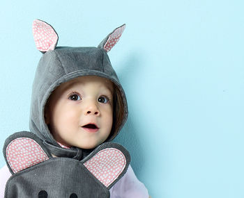Baby Mouse Romper , Bonnet And Tights, 2 of 6