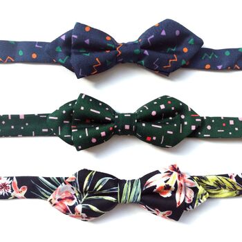 Aerial Green Toddler And Boy's Bow Tie, 3 of 3