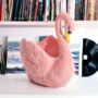 Pink Swan Ceramic Planter / Punch Bowl, thumbnail 1 of 5