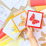 Butterfly Card Making Kit Warm | Iris Folding, thumbnail 1 of 6