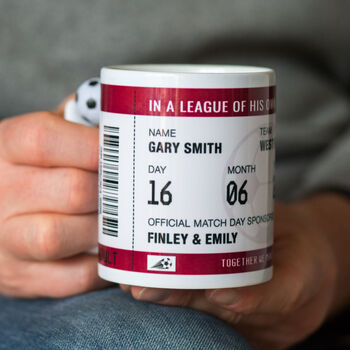 Personalised Football Mug For Dad, 8 of 10