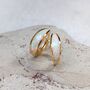 Opal Crescent Hoop Earrings, thumbnail 1 of 9