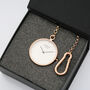 Modern Pocket Watch Swiss Movement In Rose Gold, thumbnail 3 of 6
