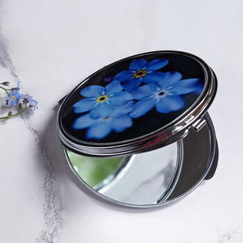Forget Me Not Compact Mirror Wedding Favour, 2 of 4