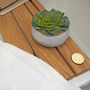 Solid Oak iPad Bath Caddy With Candle Holder, thumbnail 5 of 5