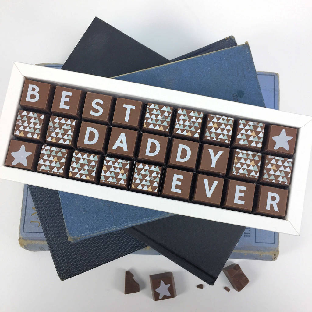 Best Daddy Ever Gift Box Of Chocolates For Dads By Cocoapod Chocolates