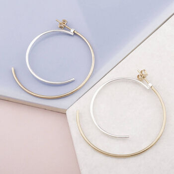 Rose Gold Plated And Sterling Silver Two Tone Ear Jackets, 3 of 5