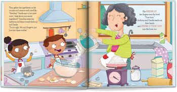 Personalised Children's Book, Baking Cookies Together, 4 of 9