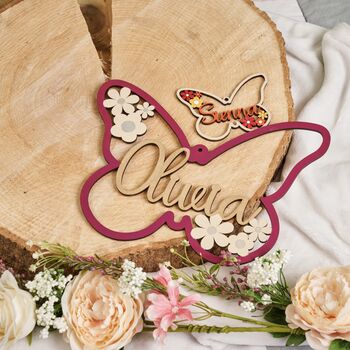 Personalised Butterfly Name Sign, 2 of 5