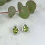 Peridot 925 Sterling Silver Pear Drop Earrings, thumbnail 1 of 4