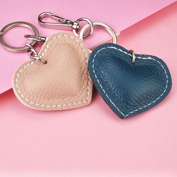Personalised Key To My Heart Leather Keyring, 2 of 6