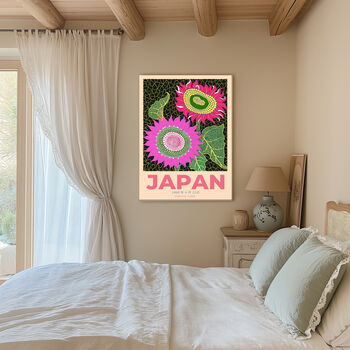 Japan Retro Flower Art Print, 3 of 3