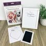 Baby Hand Or Foot Print Framed Ink Keepsake Kit With Two Designs, thumbnail 4 of 12