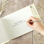 Personalised Black And Gold Guestbook For Wedding, thumbnail 5 of 5