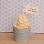 Set Of Ten Personalised 'Baby Shower' Cupcake Toppers, thumbnail 4 of 5