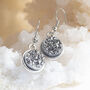 Druzy Style Sparkle Drop Earrings, thumbnail 4 of 6