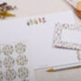A4 Origami Writing Paper That Folds Into An Envelope With Meadow Flower Design, thumbnail 3 of 5