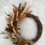 Small Dried Flower Autumn Wreath, thumbnail 1 of 9