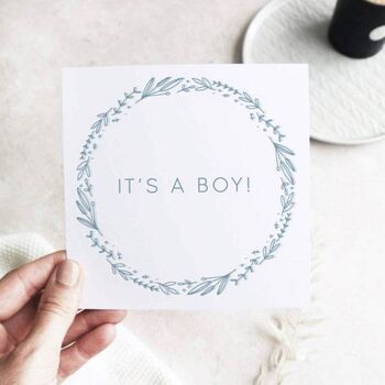 New Baby Boy Safari Gift Box It's A Boy, 7 of 10