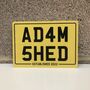 Personalised Number Plate Style Sign, thumbnail 6 of 6