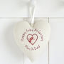 Personalised Wedding Hanging Heart Gift, thumbnail 10 of 12