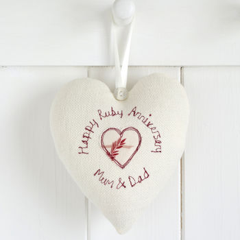 Personalised Wedding Hanging Heart Gift, 10 of 12