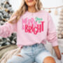Merry And Bright Festive Christmas Jumper For Women, thumbnail 4 of 8