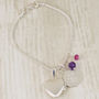 Birthstone Bracelet With Tiny Heart Locket, thumbnail 12 of 12