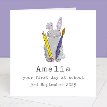 First Day Of School Wise Owl Card, 3 of 4