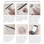 Mens Leather Wrap Bracelet With Fingerprint Charm, thumbnail 8 of 9