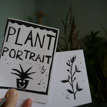 Linocut Plant Portrait, 12 of 12