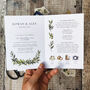 Mediterranean Olive Folded Invitations And Envelopes, thumbnail 4 of 8