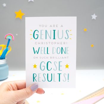 Personalised Gcse Genius Card, 2 of 7