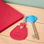 Eco Friendly Disabled Blue Badge Vegan Leather Wallet And Radar Key Made From Recycled Bottles In Raspberry Red, thumbnail 9 of 10